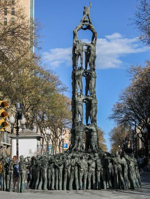 타라고나(Tarragona)의 카스텔러 기념비(Monument als castellers)