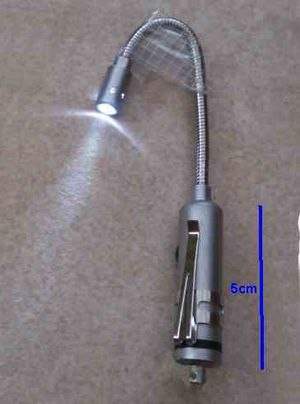 램프용 유연한 거위 목 마운트가 있는 검사등