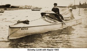 1903년 경주대회에서 우승한 “Napier motor yacht”