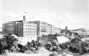 베른에 있는 최초의 연방궁전(1857).