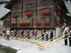 발스에서 열린 알프호른 연주