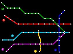 현재의 지하철 지도