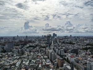 롯폰기 힐스 모리 타워에서 바라본 롯폰기 애비뉴