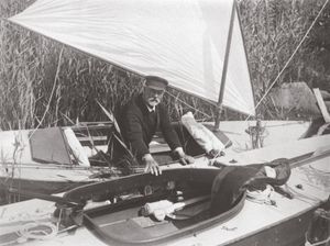 카누 설계자이자 홍보자인 칼 스미스(Carl Smith (canoeing)), 1915년