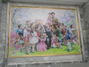 김정일과 그의 아버지 김일성