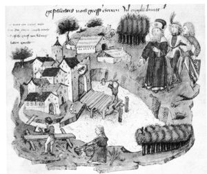 베른의 운터토어브뤼케(아래 문 다리) 건설, 차흐틀란 연대기, 15세기 후반