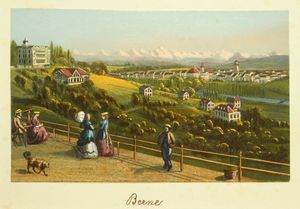 베른, 1870년경.하인리히 뮐러의 에칭