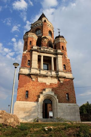세르비아 베오그라드의 제문 요새 유적에 있는 야노시 후녀디의 타워