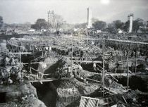 1959년 건설 중인 인민대회당