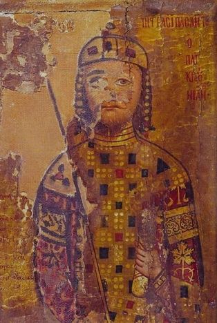 성 [[성 카타리나 수도원|카타리나 수도원]]의 [[이콘]]에 묘사된 다비트 4세