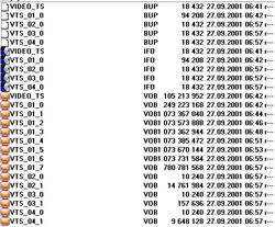 일반 DVD 비디오 파일 구조.