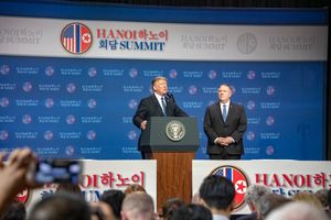 트럼프 대통령과 폼페이오 국무장관의 정상회담 후 기자회견