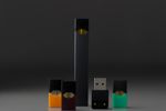 일반적인 전자 담배(e-cigarette) 형태로 생산된 쥴(JUUL) 브랜드 니코틴 에어로졸화 장치 또는 증기 발생기("베이프"). 베이프와 전자담배는 니코틴 전용 제품의 예이다.
