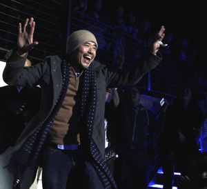 2015년 뉴욕에서 열린 프레시 오프 더 보트 시사회에서의 랜들 박