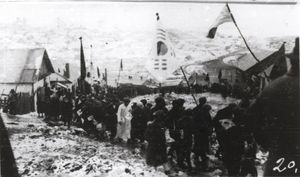 3·1 운동 1920년 3월 1일 블라디보스토크에서 벌어진 3·1 운동 기념 시위. 학살 1개월 전