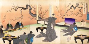 요슈 슈엔 「치요다노오모테」거울 깨는 그림 (메이지 30년).