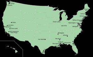 미국 해군 기지 지도