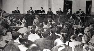 1949년 반민특위 재판 공판 모습