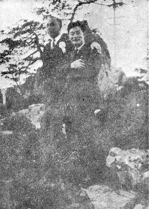 몽양 여운형과 훗날 국민방위군 사령관으로 총살형이 된 김윤근.