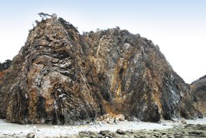 옹진 백령도 남포리 습곡구조