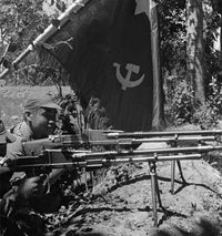 1936년 중국 홍군의 기관총