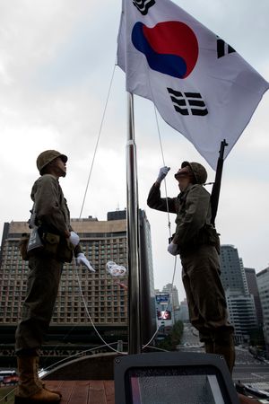 한국전쟁 시대의 해병대 군복