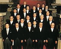 우노 내각 장관들과 함께 (1989년 6월 3일 총리 관저에서)