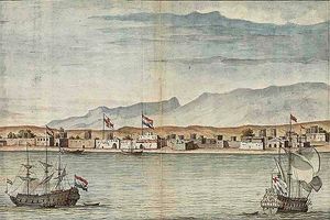 1704년 반다르압바스의 영국과 네덜란드 무역 거점