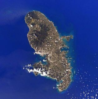 위에서 본 마르티니크 이미지