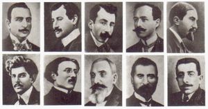 1915년 아르메니아인 학살 당시 체포되어 강제 추방되고 살해당한 아르메니아 지식인들
