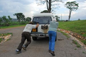 NGO의 근로자들이 지역 사회 활동에 참여하는 모습 - 일부 비평가들은 NGO가 지역 사회의 복지보다 특수 이해관계를 우선시한다고 주장한다.