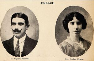 피노체트의 부모: 아우구스토 피노체트 베라와 아벨리나 우가르테 마르티네스