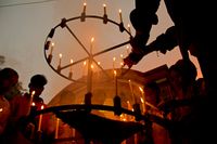 힌두교 예배에서 촛불 사용