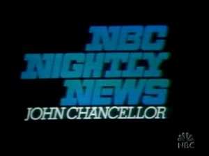 1972년부터 1975년까지 사용된 NBC 나이트리 뉴스 제목 카드.