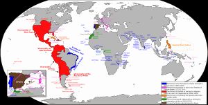 과거 스페인 군주국 또는 제국의 영토였던 지역