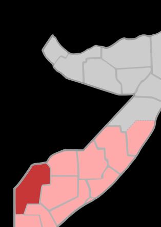 소말리아 내 게도 주의 위치