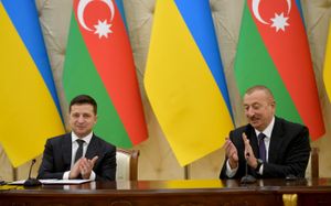 2019년 12월 17일, 젤렌스키와 아제르바이잔 대통령 일함 알리예프