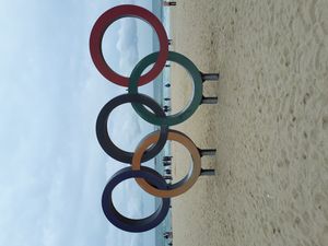 2018년 5월 경포해수욕장의 올림픽 링