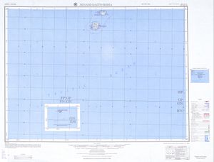 다이토 제도 지도 (미육군 지도국(AMS), 1954)