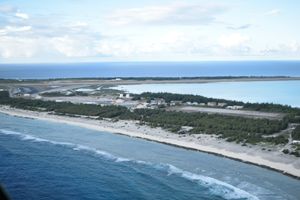 웨이크섬 동쪽의 남서쪽 전망