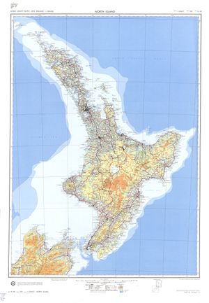 DMA에서 1972년에 제작한 지도로, 스리킹스 제도(왼쪽 상단)를 포함하고 있다.