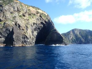 마나와타휘/쓰리킹스 제도; 남동 만이 오른쪽에 있는 북쪽 전경