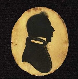 헨리 리드버드 볼 중위의 실루엣 사진