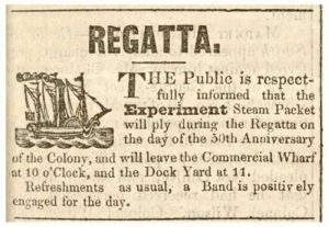 1838년 1월 26일, 시드니 레가타의 전통이 된 첫 번째 행사