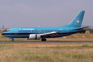 사고 항공기 (이전 운영사인 [[머스크 에어]] 소속 당시)