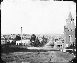 빅토리아주 밸러랫의 다나 스트리트, 1872년경