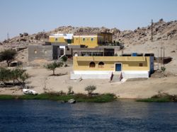 나일 강은 사막 속에서 거대한 오아시스를 형성하고 있다