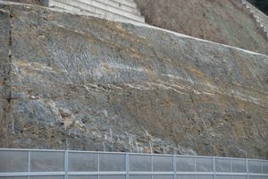 뱃재터널 절개사면 횡와습곡