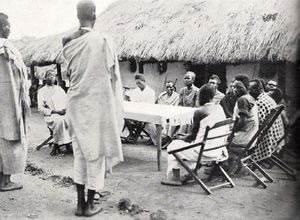 1942년경 벨기에 콩고의 관습적 지도자 주재 법정