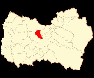 오히긴스 주 내 페우모 코뮌 지도